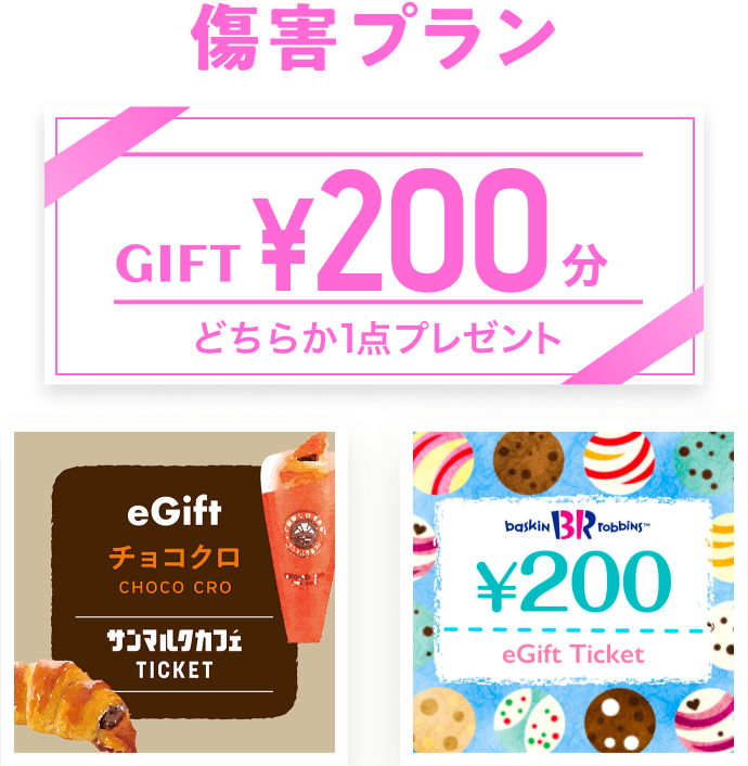 障害プラン200円分